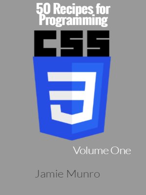 cover image of 50 Recipes for Programming CSS3